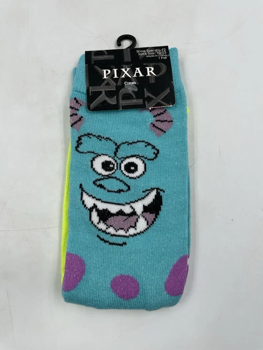 2-Pack Pixar Monsters Inc Mike & Sully Socks